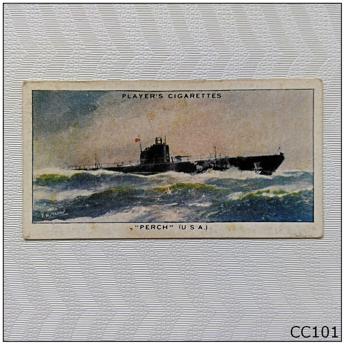 Player Modern Naval Craft #45 Perch Cigarette Card (CC101)