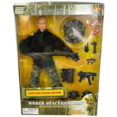 Power Team Elite World Peacekeepers Navy Seal Tunnel Hunter 12'' Action Figure