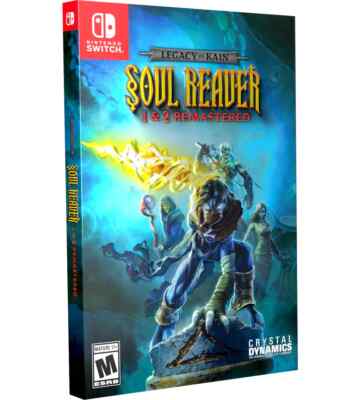 Legacy of Kain Soul Reaver 1 2 Remastered + SLIPCOVER Switch Presale Limited Run