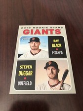 2019 Topps Heritage #267 Ray Black Steven Duggar GIANTS Rookie Stars *Mint* Qty