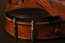 New Arrival !!Violin Ebony EXTRA FLAT Style Chin Rest 4/4 with Standard Bracket