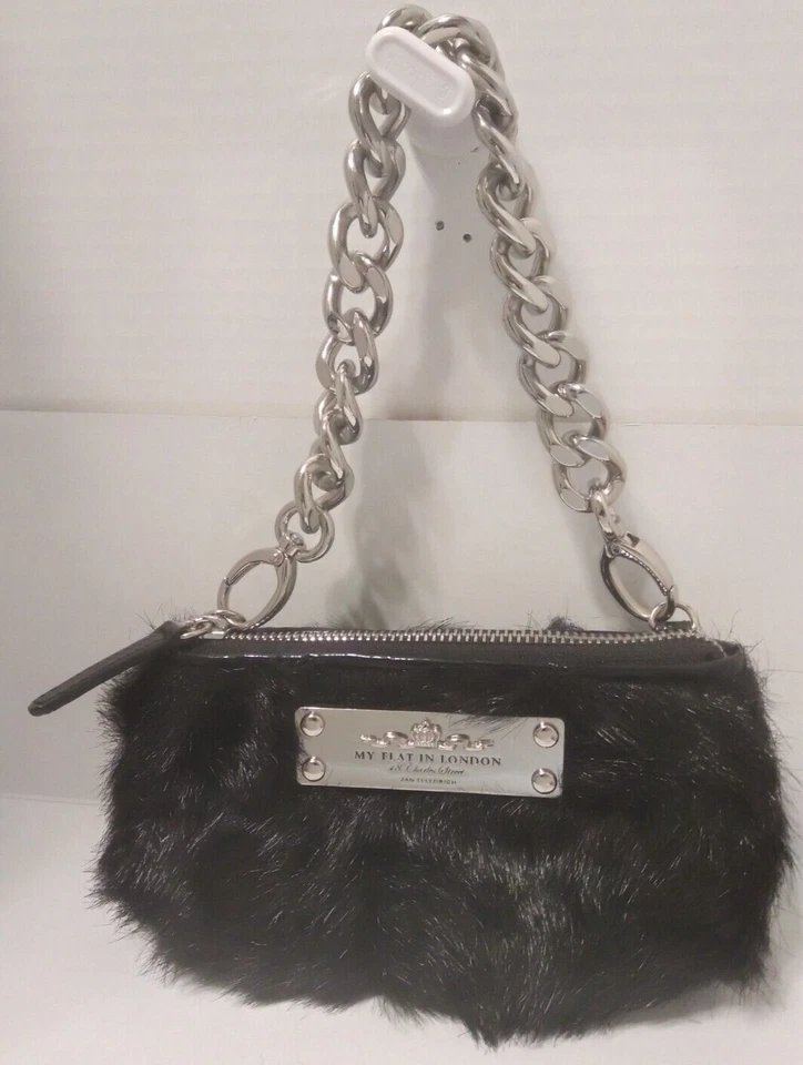 BRIGHTON My Flat In London Trust Fund Fur Purse With Chain Strap - Изображение 2 из 4
