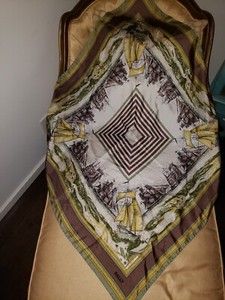 Vintage NEW Bally Women's Silk Scarf 34"by 34". 