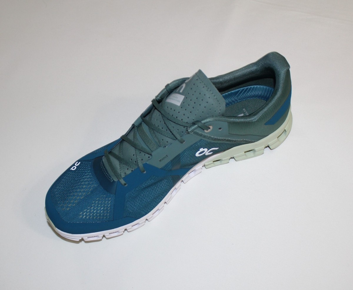 ON CLOUDFLOW SEA/PETROL RUNNING SHOES US 12.5/ EUR47.5/ UK12 