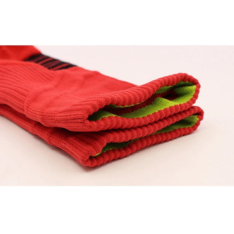 2 Pairs Pro Basketball Running Jogging Fitness Gym Sports Ankle Socks Black Red - Image 4 of 4