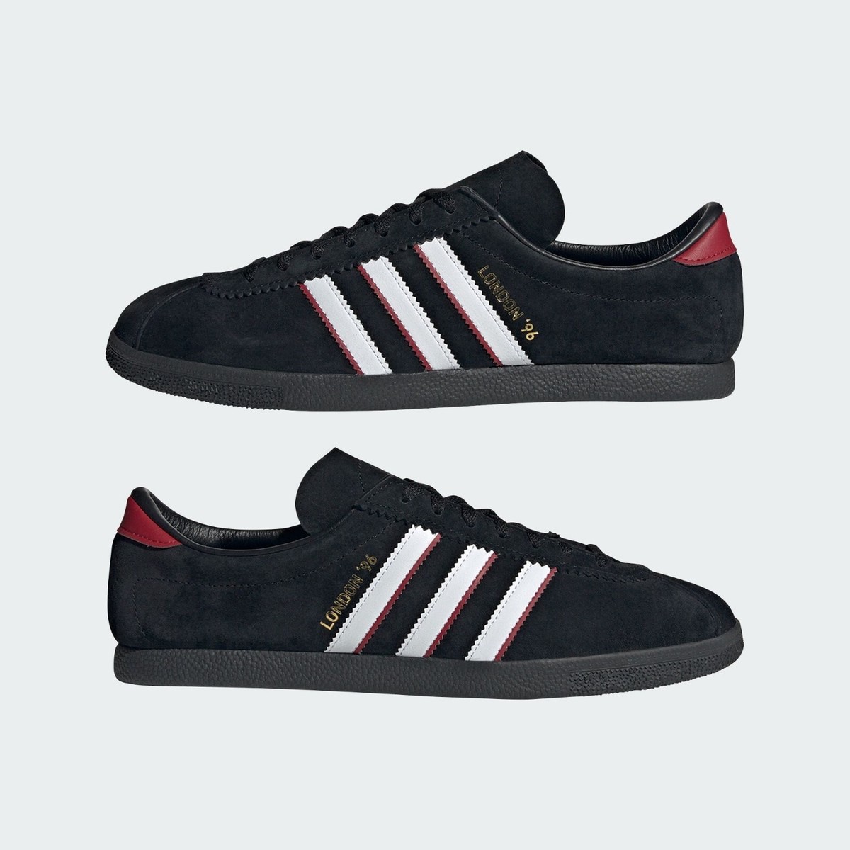 adidas Originals London 96 Core Black White IH4773 Men's adidas Originals London 96 Core Black White IH4773 Men's