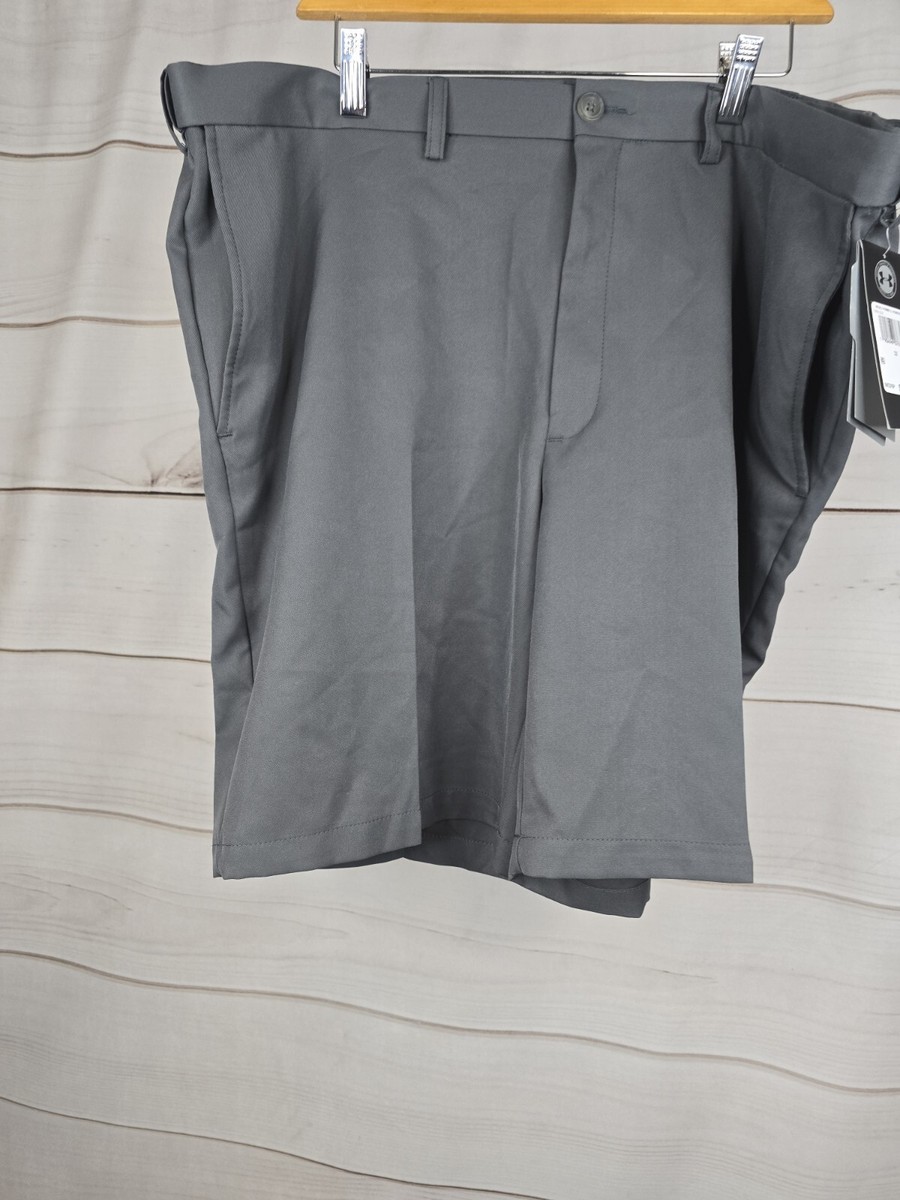 Haggar Cool 18 Pro Shorts With Waist Gripper Gray Short Size 42 #K