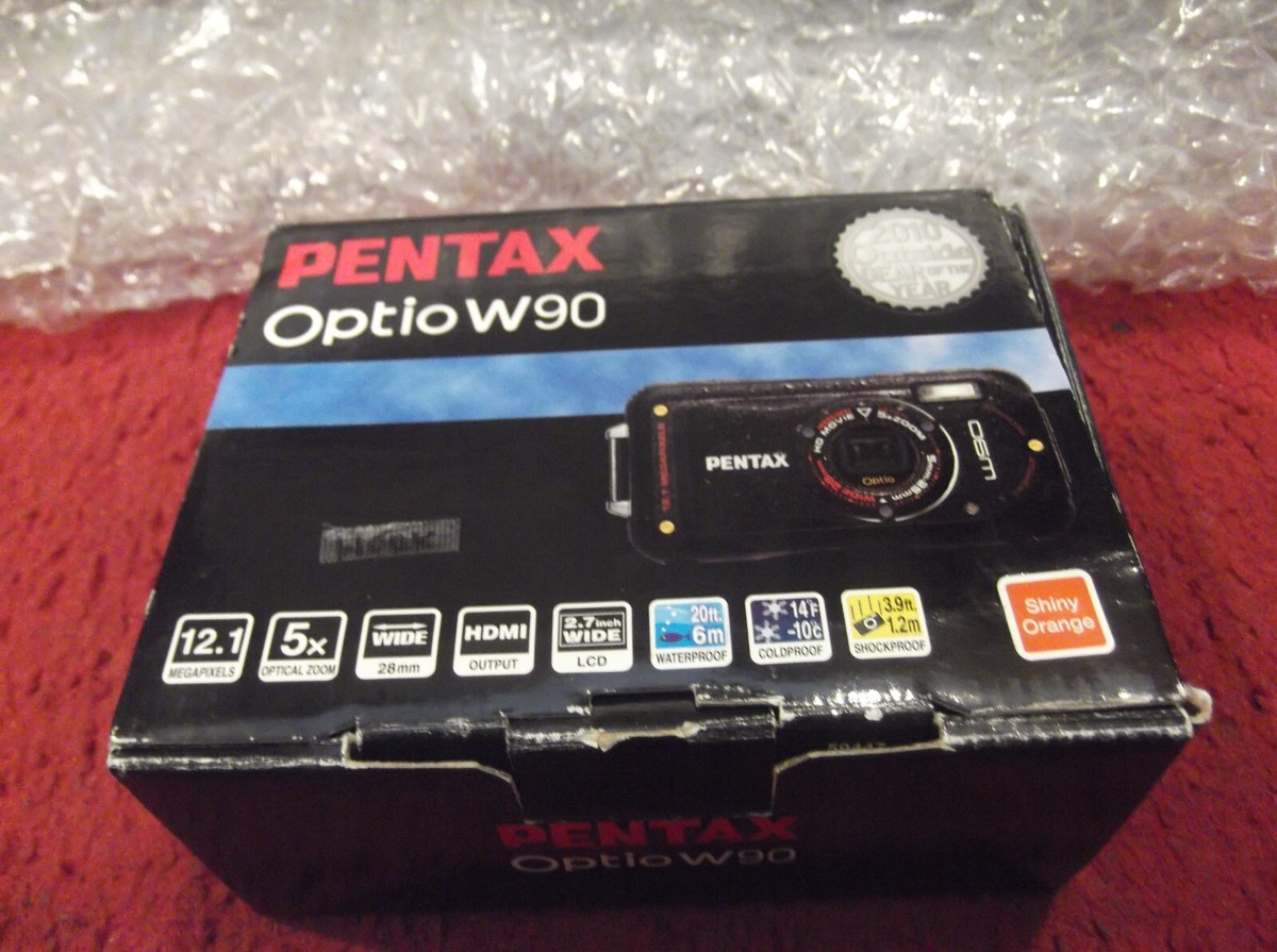 Pentax OPTIO W90 12.1MP 5x Waterproof Digital Camera