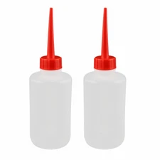 2Pcs 250mL Industrial Glue Gel Oil Plastic Squeeze Bottle Liquid Dispensing