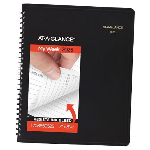 2025 Appointment Book Planner, Weekly, 7
