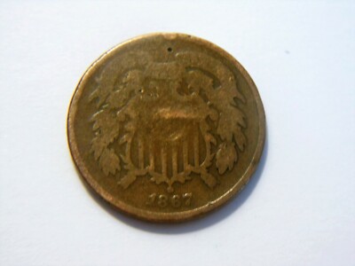1867 G 2 Cent Piece,  Nice *Low Priced* Vintage Coin for any Collection