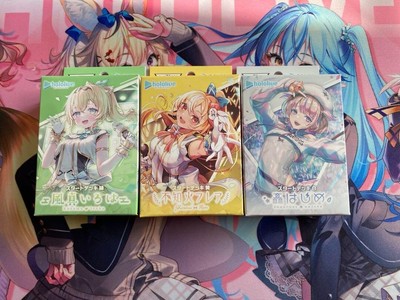 hololive OFFICIAL CARD GAME Start Deck set Green Iroha Yellow Flare White Hajime