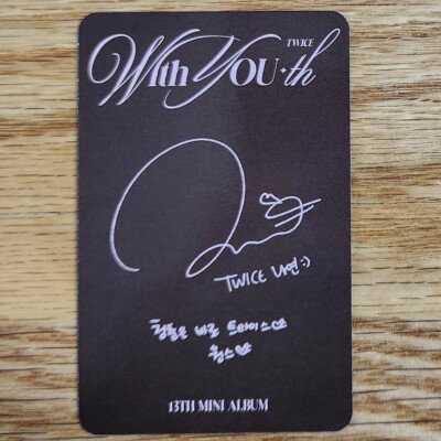 Nayeon Official Photocard Twice 13th Mini Album With You-th