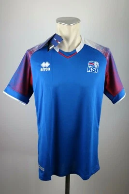 Island Trikot 2018-19 116 128 140 152 M L XL 3XL errea Iceland KSI Herren Kinder