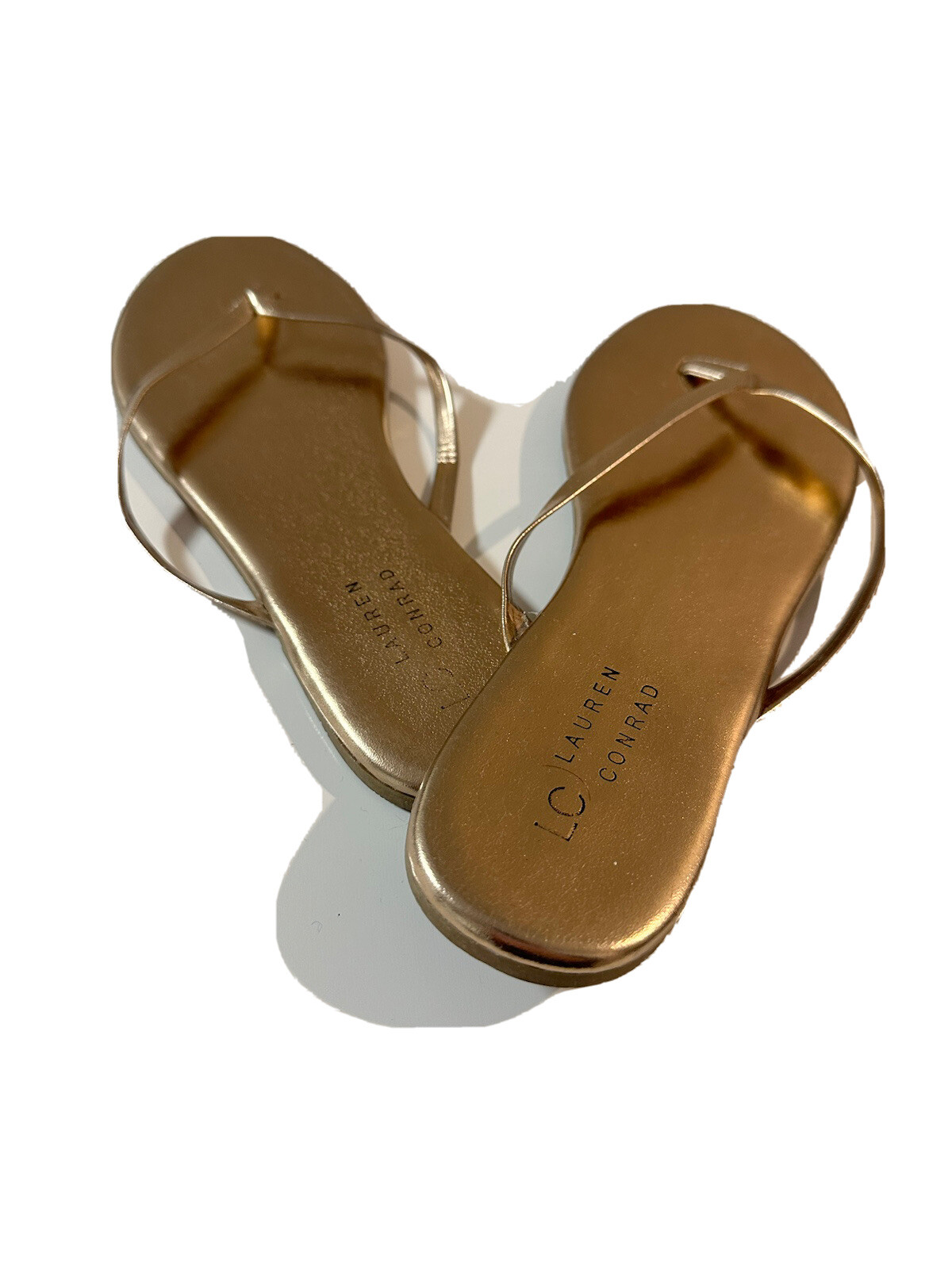 Lauren Conrad Women’s Sandal Flip-Flop Dress LC Sandal (Size 10 Copper )