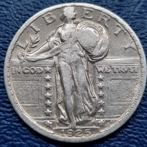 1925 Standing Liberty Quarter 25c Better Grade XF + #72470