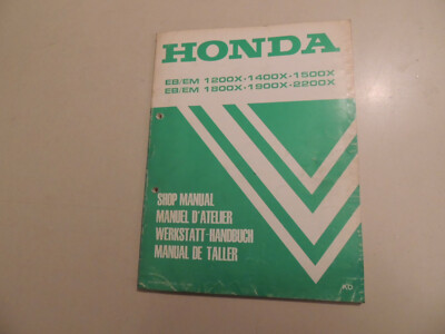 1983 Werkstatthandbuch Honda Generator EB EM 1200 1400 1500 1800 1900 2200 X K0