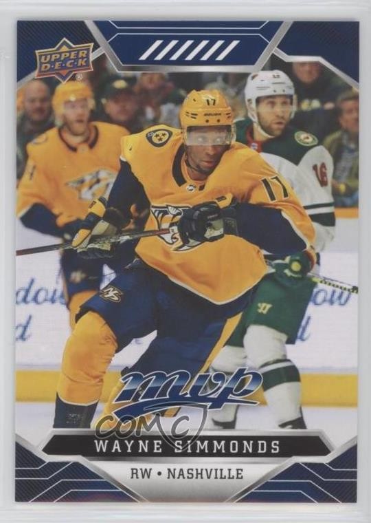 2019-20 Upper Deck MVP Factory Set Blue Wayne Simmonds #177 0e3