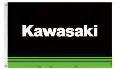 Kawasaki, Ninja, Motorcycle, Fahne, Mast- Flagge, Hissflagge,  90 x 150 cm Neu