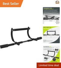 Versatile Doorway Pull-Up Bar with Non-Slip Foam Grips - Easy Installation