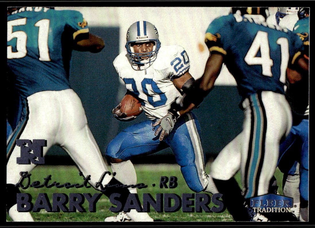 1999 Fleer Tradition Barry Sanders Detroit Lions #3