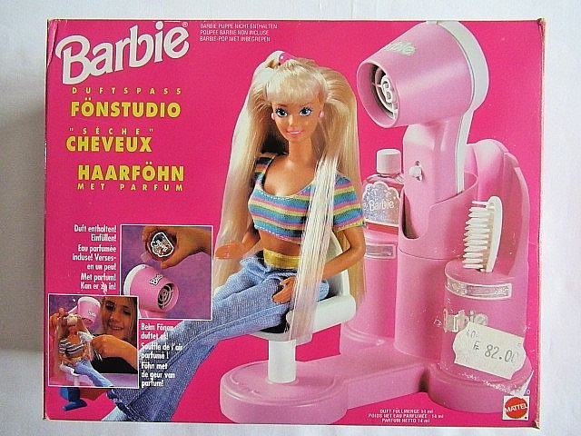 Sèche-cheveux Barbie 12010 retrouvez la magie des souvenirs d'enfance