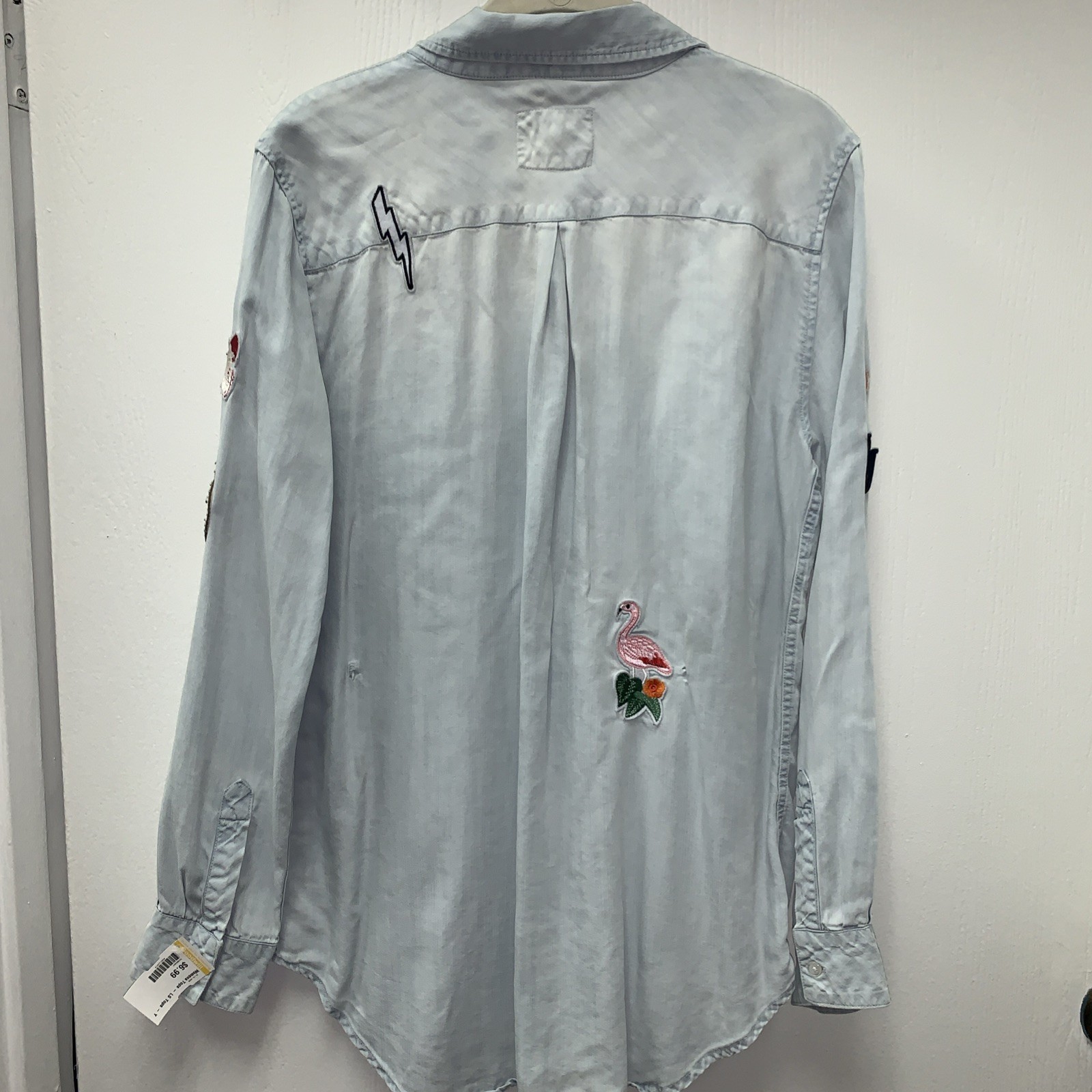 RAILS Carter Chambray Patch Button Down Shirt Rea… - image 7