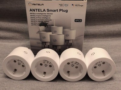 ANTELA WLAN Smart Steckdose, Alexa und Google Home, 4 Stück