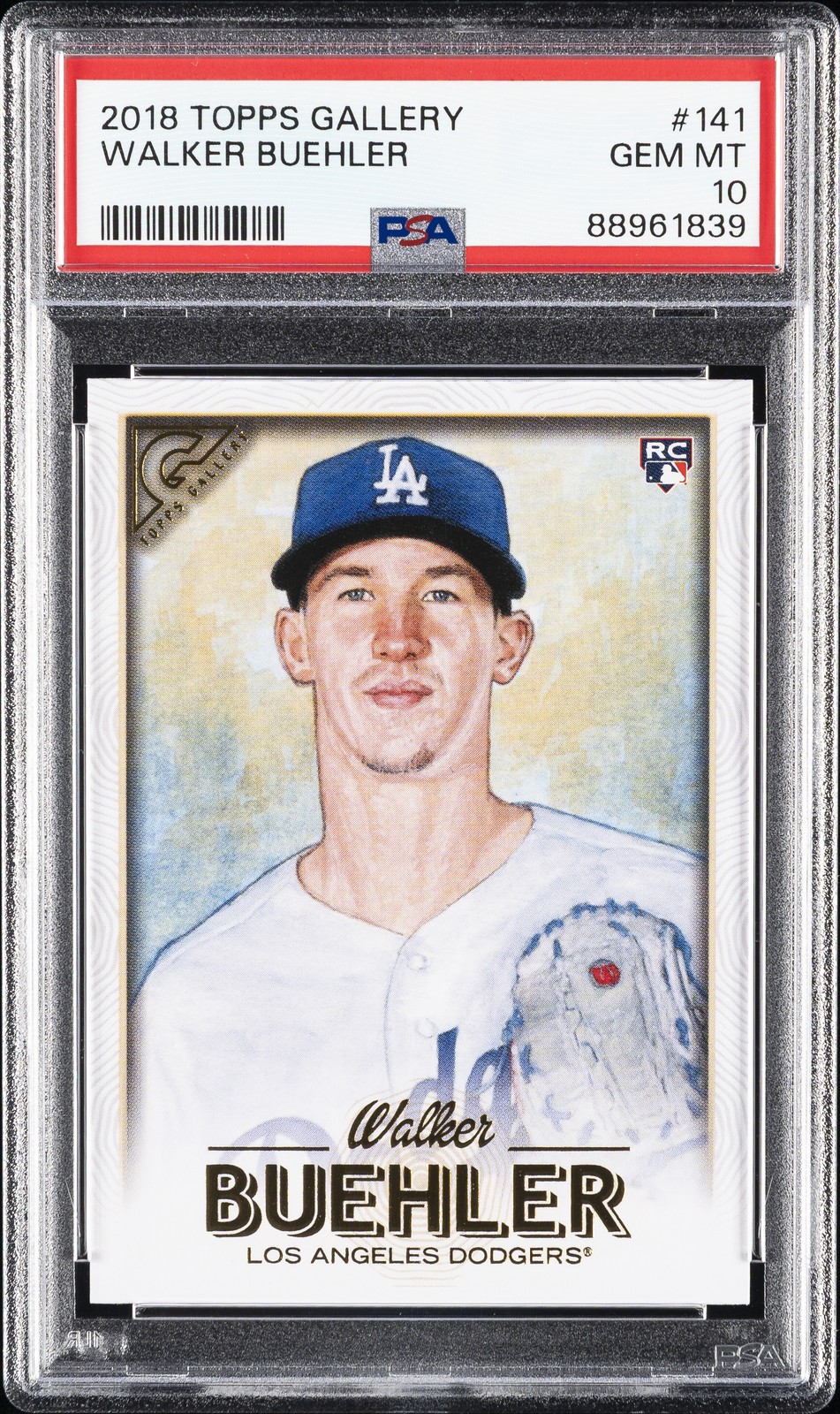 2018 TOPPS GALLERY #141 WALKER BUEHLER ROOKIE RC PSA 10