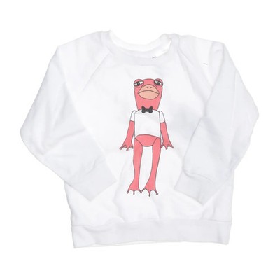 Mini Rodini, Sweatshirt, Größe: 92/98, Weiß/Rot, Bio-Baumwolle, Print #p6t