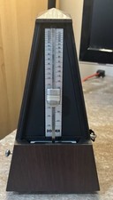 Donner Mechanical Metronome Wind Up Adjustable Tempo Brown Tested Works