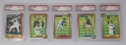 1990 Topps Nolan Ryan PSA 10 Complete 5 Cards Set #1-5 Rangers Mets Astros Angel