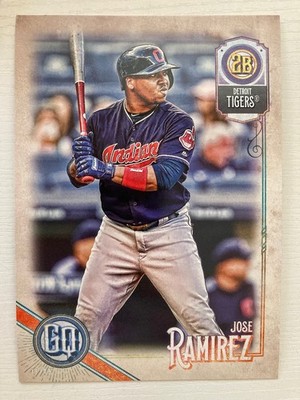 2018 Topps Gypsy Queen Team Swap Error 5x7 Jumbo Jose Ramirez 11/49 UNIFORM NUM