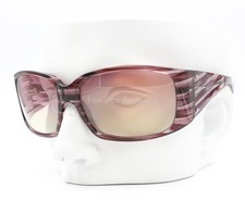 Oliver Peoples Cyn Wrap Sunglasses Crystal Purple Stripe Polarized Lens No Case