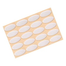 Oval Mouse Feet Pads 0.7mm for Gaming Mouse Feet Replacement Gray 20 Pcs