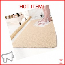 Non-Slip Bathtub Mat, 17x 30 Inch, Shower Mats for Bath Tub, PVC Loofah Bathroom