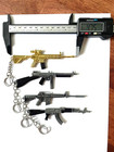 .999 Pure Silver bar + keychain Military Rifle Gold Plated M4 Rifle 5.75" Long — photo 4