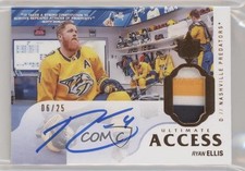 2018-19 Ultimate Collection Premium Materials Copper 6/25 Ryan Ellis Auto 0f5t