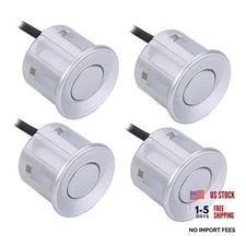 4pcs Reverse Backup Parking Rear Bumper Park Assist Object Sensor Silver for