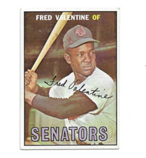 1967 Topps #64 Fred Valentine, Washington Senators