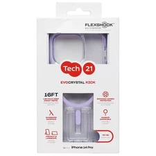 Tech21 Evo Crystal Kick Series Case for MagSafe for Apple iPhone 14 Pro - Lilac