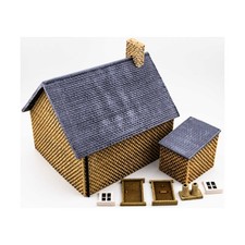 Lot Terrain 28mm Brick Building 3 NM