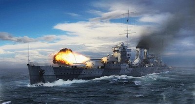1/700 HMS York British Heavy Cruiser
