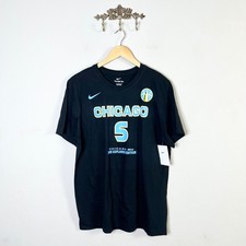 Nike Chicago Sky Angel Reese Explorer Edition T-Shirt Mens Size Large Black New