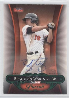 2010 TRISTAR Pursuit Green Auto 2/25 Brandon Waring #65 Auto 0f8