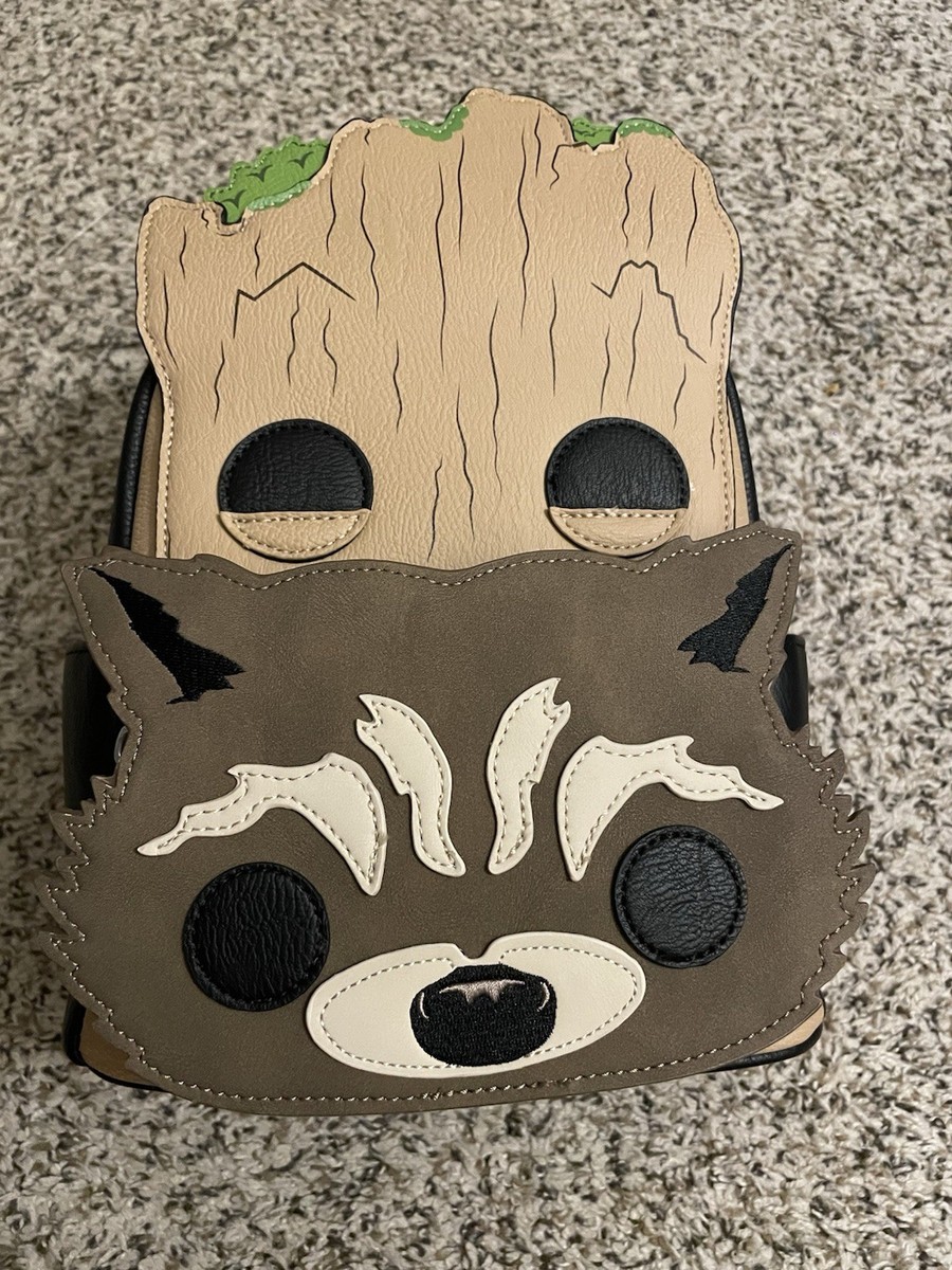 groot backpack mini Disney Parks Guardians of the Galaxy I'm New with I Love Characters this Groot bag features a standout 3D character patch of Baby Groot in full sprout mode Marvel Groot Loungefly Mini Backpack