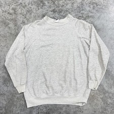 Vintage Lee Sweatshirt Mens XLT Gray Midweight Cotton Blend Crewneck Raglan 90s
