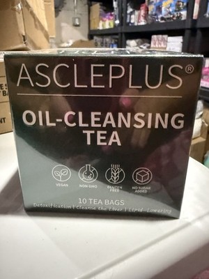 ASCLEPLUS Oil-Cleansing Tea 10 Bagged Tea Bags 50g Vegan Non GMO Gluten Free
