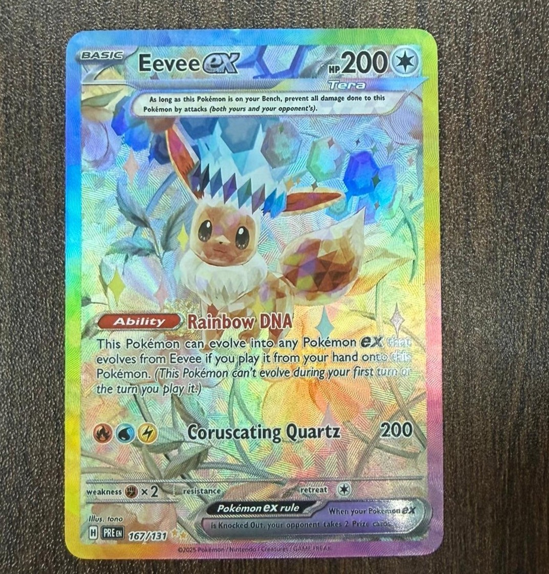 Pokémon TCG Eevee ex 167/131 SV Prismatic Evolutions SIR Holo