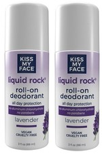 KISS MY FACE Roll-On Deodorant Lavender - 3 fl oz  2 Pack 